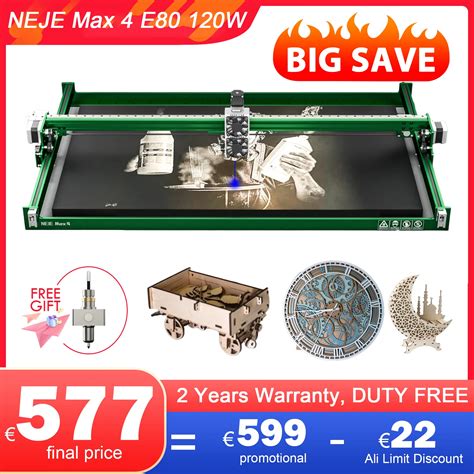 Neje Max W E Laser Engraver Cutter Cnc Grbl Wireless Control