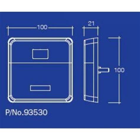 Narva 12v Model 35 Led Plug And Play Trailer Lamp Kit Square Lamps