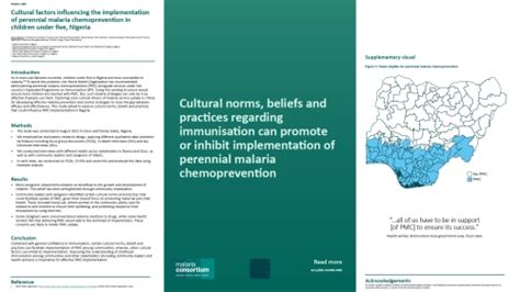 Malaria Consortium Cultural Factors Influencing The Implementation Of