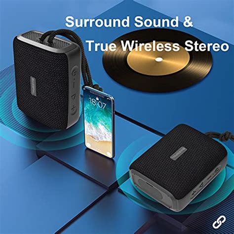 Basspal Portable Bluetooth Speaker Ipx7 Waterproof Bluetooth 5 0