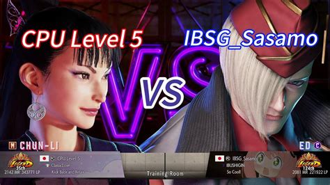 Sf6💥cpu Level 5chun Li Vs Ibsgsasamoed💥street Fighter 6 Ranked