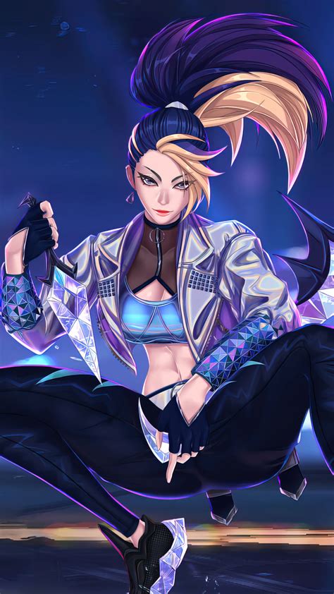 Kda Akali All Out Lol Art 4k 3260a Wallpaper Pc Desktop