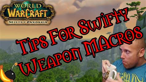 Incredible Warrior Macro Tricks For Swifty World Of Warcraft Mists Of Pandaria Youtube