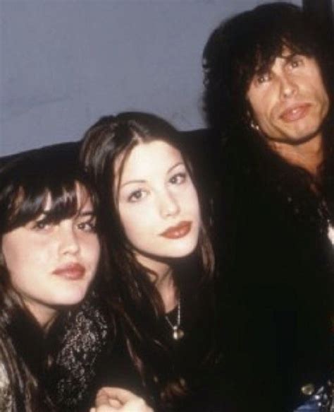 Steven Tyler With His Older Daughter Mia Tyler And Liv Tyler Steven