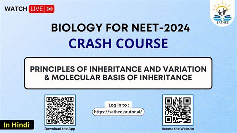 Bio For NEET 2024 Principle Of Inheritance Variations Molecular