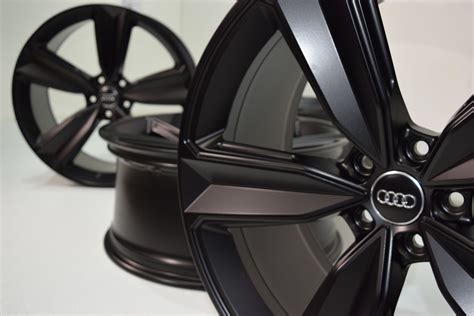 20” AUDI RS5 S5 RS7 S7 A5 Factory OEM WHEELS RIMS Satin Black ...