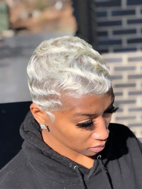 Pinterest Finger Waves Short Hair Short Platinum Blonde Hair Short