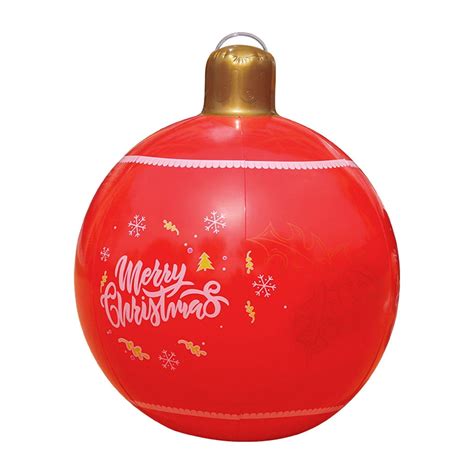 Giant Pvc Inflatable Christmas Decorated Ball Ornaments Outdoor Large