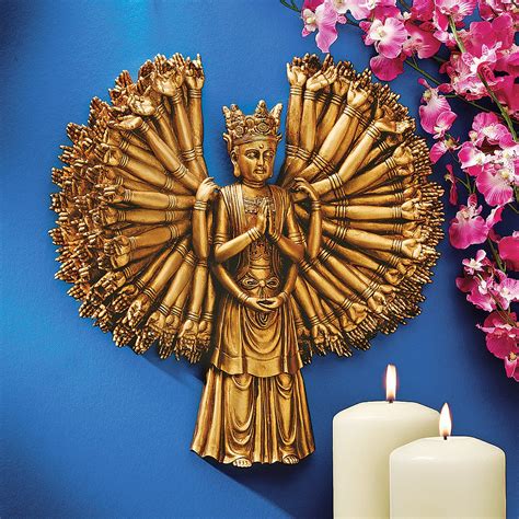 Design Toscano Kuan Yin The Bodhisattva Of Compassion Wall Sculpture