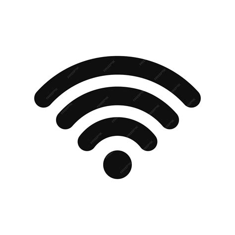 Premium Vector Wifi Vector Sign Wireless Internet Sign Isolated