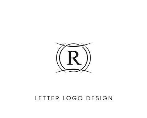 Abstract Letter R Logo Design Minimalist Style Letter Logo Text R Icon Vector Design 7683368