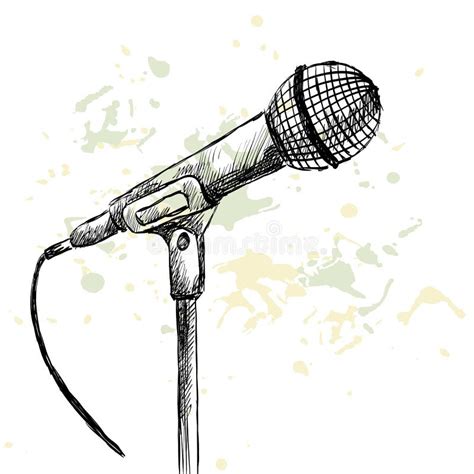 Sketch Microphone Stock Vector Image Of Graphic Rough 54539151