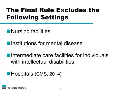 Ppt Hcbs Settings Final Rule Powerpoint Presentation Free Download