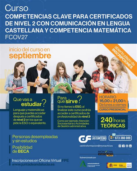 CURSO Competencias Clave para certificados de nivel 2 con comunicación