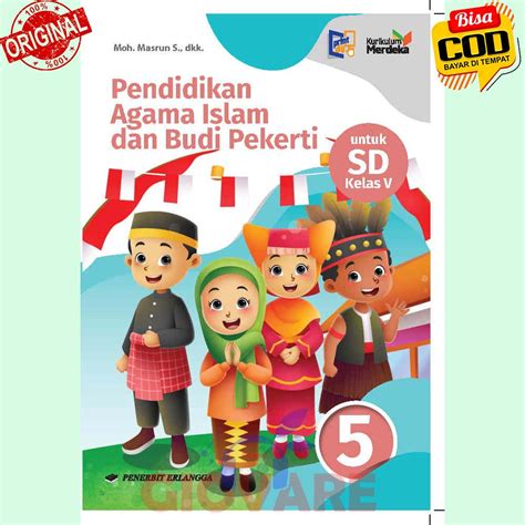 Jual BUKU PENDIDIKAN AGAMA ISLAM KELAS 5 ERLANGGA KURIKULUM MERDEKA