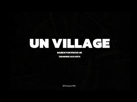 4K BAEKHYUN 240602 Lonsdaleite In JAKARTA UN Village YouTube