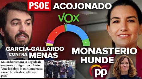 EL PSOE ACOJONADO CON VOX MONASTERIO HUNDE AL PP DE AYUSO Y GARCÍA