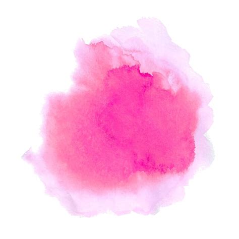 Tache Rose Aquarelle Abstraite Sur Fond Blanc Illustration Vectorielle