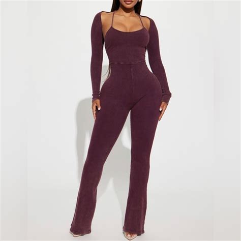 Fashion Nova Pants And Jumpsuits Sammy Mineral Wash Jumpsuit Set