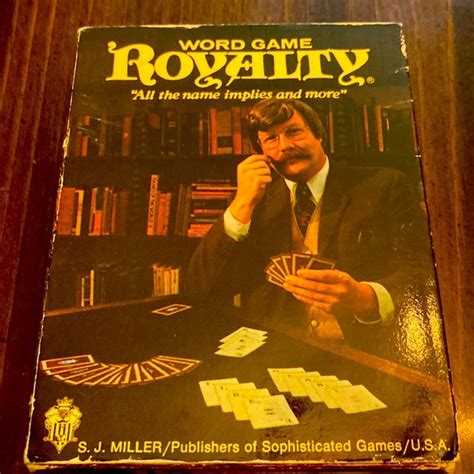 S J Miller Toys Vintage New Word Game Royalty Card Game Sealed