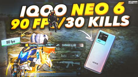 IQOO NEO 6 2023 90 FPS PUBG BGMI GAMEPLAY IQOO NEO 6 HOT DROP TEST