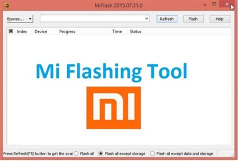 xiaomi mi flash tool  version