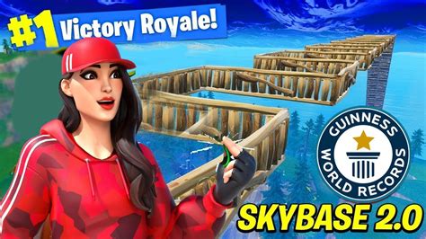 RECORD MONDIALE DI SKYBASE IN LIVE Esisa Fortnite Live Ita YouTube