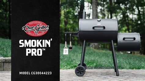 Char Griller Smokin Pro™ Barrel Grill And Offset Smoker Youtube