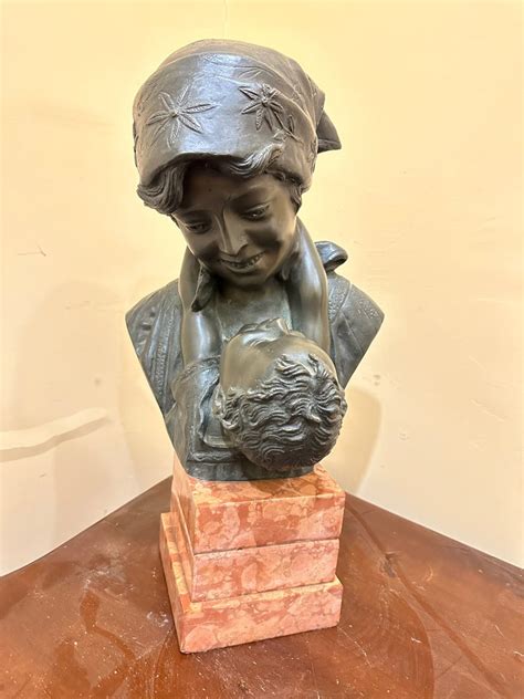 dal modello di A Merente Sculpture Maternità 46 cm Bronze