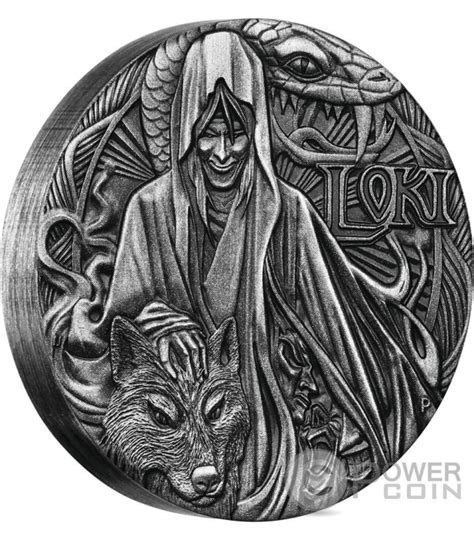 Loki Norse Gods The God Of Fire Oz Monnaie Argent Tuvalu