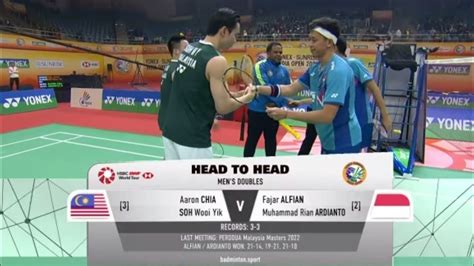 √full Highlight Fajar Rian Vs Aaron Chia Soh Wooi Yik India Open 2023