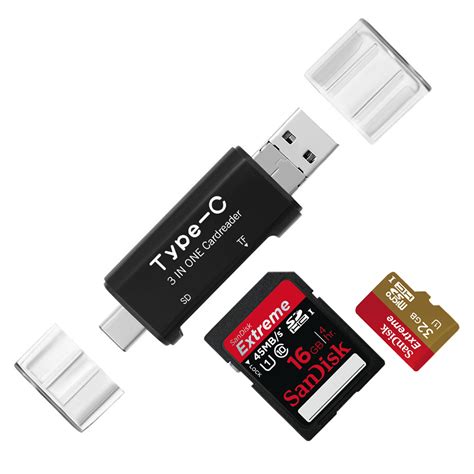 USB Type-C / Micro USB / SD Memory Card Reader / OTG Adapter