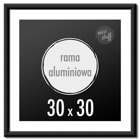 Ramka Na Zdj Cia X Cm Ramki Aluminiowe Kwadratowa Czarna Nice