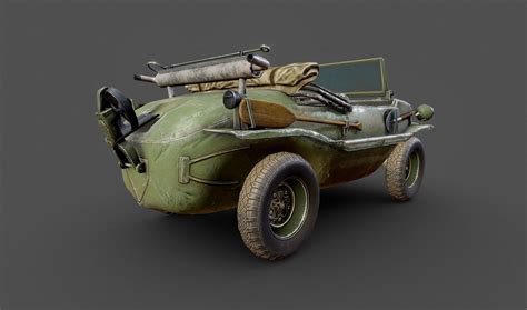 D Model Schwimmwagen Volkswagen Typ Vr Ar Low Poly Cgtrader