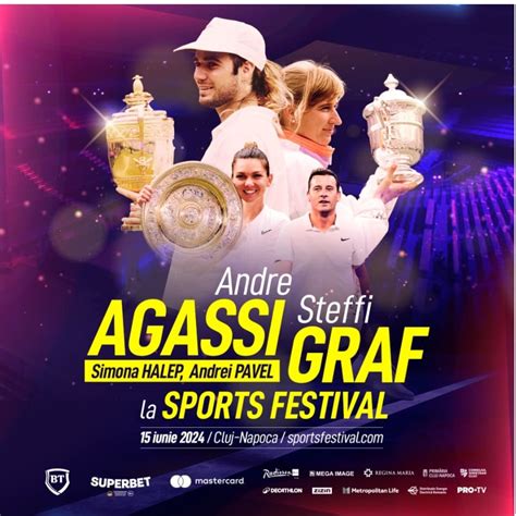 Legendarii jucători de tenis Andre Agassi și Steffi Graf vor juca un