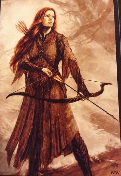 Tauriel Concept Art From The Hobbit Desolation Of Smaug This