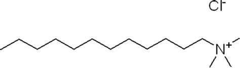 Chemical Structure Of The Cationic Surfactant Dodecyl Trimethyl