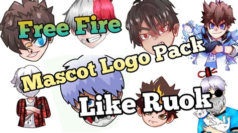 Free Fire Mascot Logo Pack Like Ruok Broken Ff Youtube