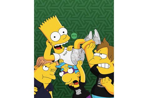 Illustrations Depict Bart And Homer Simpson As Sneakerheads