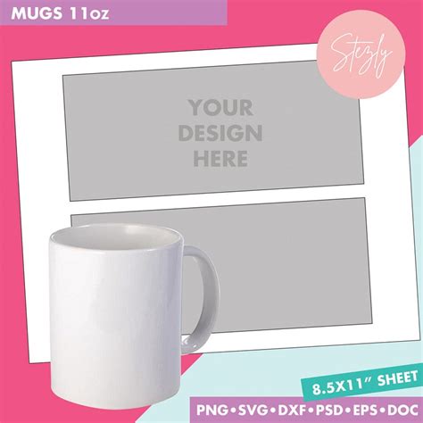 Sublimation Mug Template