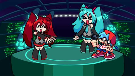 Friday Night Funkin Red Miku Mod [friday Night Funkin] [mods]