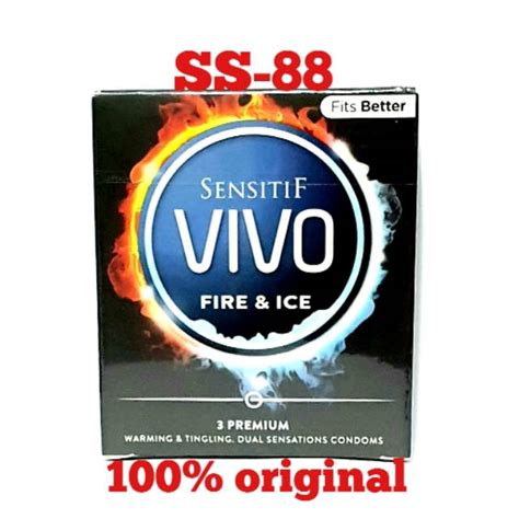 Jual KONDOM SENSITIF VIVO FIRE ICE ISI 3 PCS Shopee Indonesia