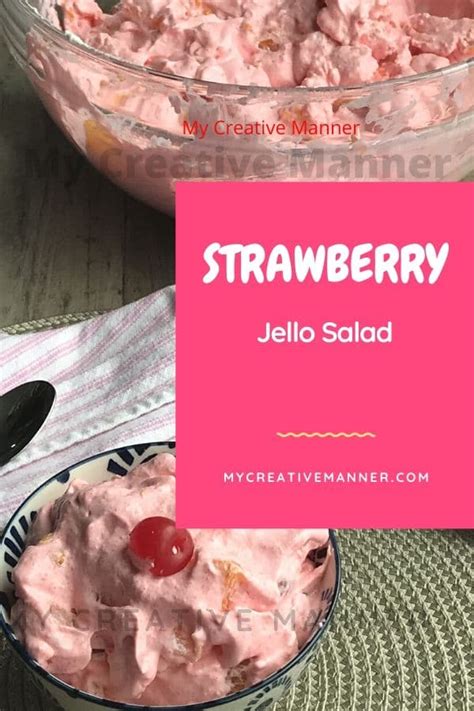 Strawberry Jello Fruit Salad With Cool Whip