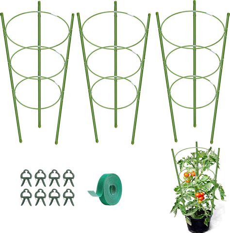 Kgozwon 4 Pack Tomato Cage Plant Support Cages For Garden