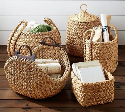 Beachcomber Handwoven Seagrass Basket Collection Pottery Barn Canada