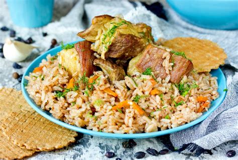 Traditional Middle Eastern Or Indian Dish Of Rice Pilaf Cooked Stock