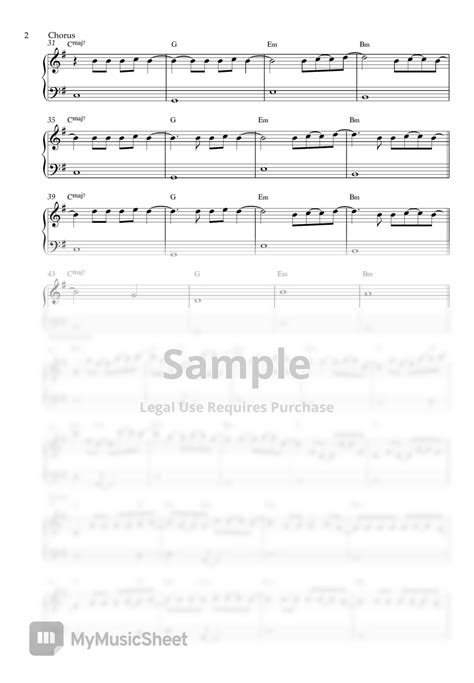 Tom Odell Another Love Easy Piano Sheet By Pianella Piano