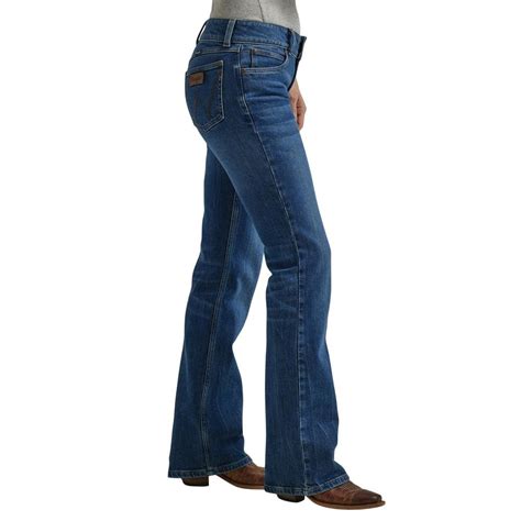 Wrangler Womens Retro Mae Mid Rise Bootcut Jeans