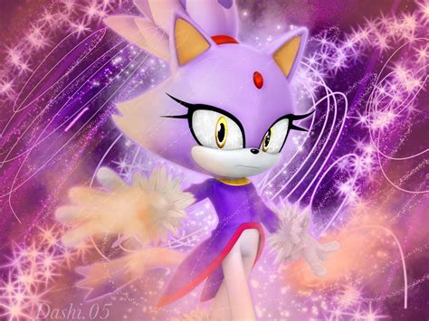 an image of a cartoon cat with big eyes and purple hair, standing in ...