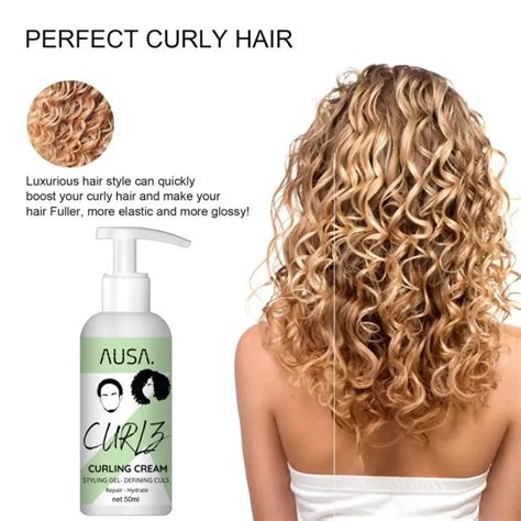 1pc Hair Volumizing Cream Bouncie Lock Boost Defining Cream Curly Hair Volumizing Cream Shiny